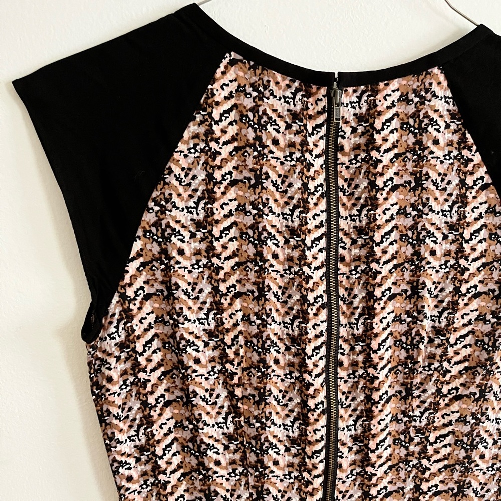 Fossil Jumper Pink Black Dress Pockets XS